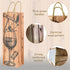 Wine Gift Bags for Wine Bottles, 12 Pack Paper Wine Bags Set with Wood Grain, Wine Gift Bags Bulk for Holiday, Wedding, Birthday Party Favors