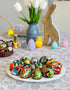 Importer AM Set 12 Polish Easter Handpainted Wooden Eggs (Pisanki) Decorative Eggs for Easter of Medium Eggs
