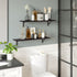 23.6 Inch Set 2, DINZI LVJ Long Wall Shelves, Wall Mounted Shelves of Easy-to-Install, Storage Ledges with Sturdy Metal