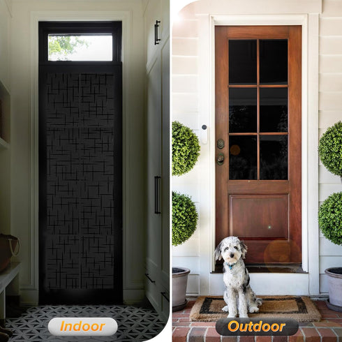 rabbitgoo Blackout Window Film - Sun Light Blocking Room Darkening Privacy Cover for Home Frosted Glass Window
