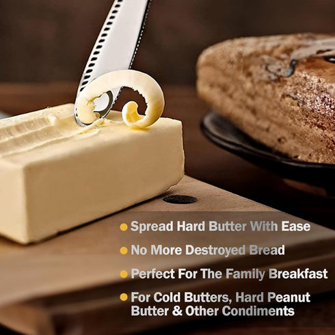 Stainless Steel Butter Knife - A Butter Spreader & Kitchen Gadget by Nevkha