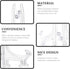 12pcs Clear Acrylic Easel Stands for Desk, Monitor, Book, Picture Frame, Novel Display, Plate Display Bracket