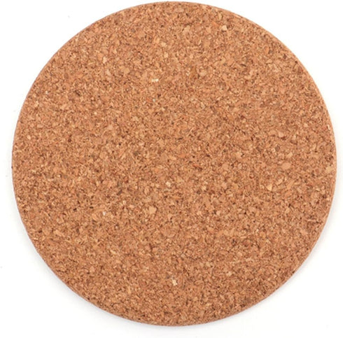Tebery 20 Pack Round 3.9" Absorbent Cork Coasters for Drinks, Office, Home, 1/5" Thick