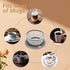 Portable Reusable Pour Over Coffee Dripper, Paperless Collapsible Coffee Maker with Stainless Steel Mesh Screen (Grey)