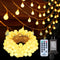 Dailyart Globe String Lights, 200Led 75FT Waterproof Fairy Lights Plug in 8