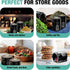 180/120ml 69% 4 Packs Premium Airtight Glass Storage Jars with Humidity Control - UV Air Tight Jars