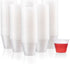Graduated 1 oz Plastic Medicine Cups, Clear Containers for Medications, Disposable or Reusable, 100 Count