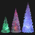 Beaupretty 3 Pieces Lighted Christmas Tree Figurine Color Changing LED Acrylic Holiday