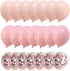 Pink & Rose Gold Confetti Balloons for Birthday Party Decorations - 50 Count, 12inch
