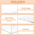 18'' 2 Pack, Clear Acrylic Bookshelf Acrylic Floating Book Shelves, Wall Mounting Invisible Ledge Book Shelf