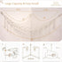 YKBU Hammock Stuffed Animals Corner Hanging Net Macrame Stuffed Animal Storage Plush Toy Holder Toy Organizer for Boho