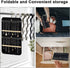 Double Sided Hanging Jewelry Organizer, 32/48 Pockets, 14/21 Hook Loops, Foldable Travel Jewelry Roll Organizer for