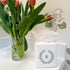 Jacaranda Living Square Tissue Box Cover - Linen/Cotton Fabric, Decorative Cloth Tissue Cube, Duck Egg Blue