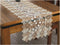 Lace Floral Embroidery Table Runner - Polyester Rectangle Transparent Dresser Scarf for Home Dining Room, 16 x 78