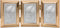 Lawrence Frames Gold Bead Border Design, 2.5x3.5 Triple