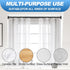 Adjustable Shower Curtain Rod 31 to 43 Inch, 1 Inch Diameter Matte Black Spring Tension Stainless Steel, Easy Install