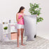 Posh Creations White EPS Bean Bag Refill 75 L with EZ-Pour Zipper Spout Foam Filling
