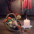 Decorative Iron Plate Candle Holder - Pedestal Stand for Taper Candles, Pillar Holder for Wedding Decor