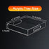Countertop, Acrylic Organizers Tray, Acrylic Tray for Ottoman, Serving Tray with Handle, Lucite Tray Organizer