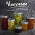 VERONES Wide Mouth Mason Jars, 22oz, 12 Pack with Lids and Bands, Ideal for Jam, Honey, Wedding Favors
