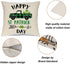 Ueerdand St Patrick's Day Pillow Covers, Set of 4 Shamrock Decorations, Green Clover Buffalo Plaid Cushion Covers