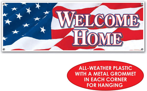 Welcome Home Sign Banner, Party Accessory (1 count)