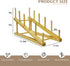 GYSLEOT 3 5-Tier Counter Pcs Wood Book Stand for Display, Tabletop Book Display Puzzle Rack Easel Holder for Vendors
