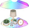 Sezanrpt 7x7 Inch Corner Shelf Wall Mount Set of 2, Iridescent Acrylic