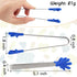 Shindel 8PCS Mini Stainless Steel Food Tongs with Silicone Tips for Cooking, Grilling, BBQ Buffet, 5 inch