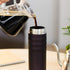 Kyocera 17oz. Double Wall Vacuum Insulated Travel Mug, Ceramic Coated Interior, Stainless Steel