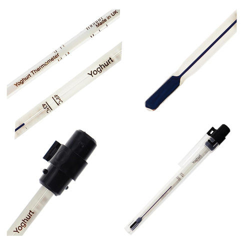 6 Inch Recommended Yogurt Thermometer - Includes Protective Case with Zones