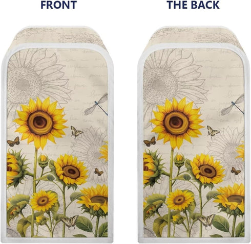 Sunflower Electric Can Opener Cover, Decorative Kitchen Appliance Dust Cover for Home Kitchen, Beige