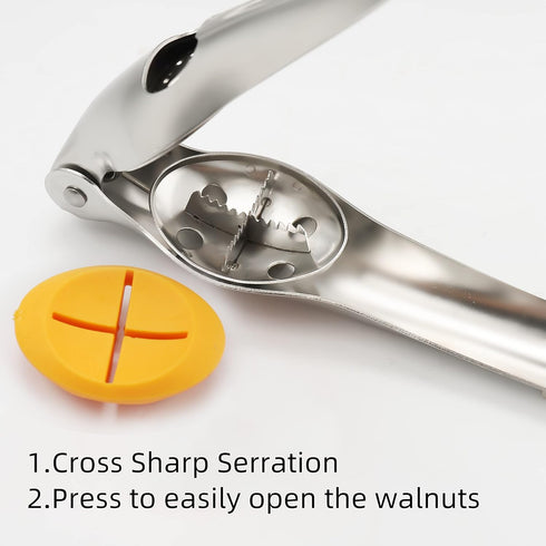 304 TJ POP Chestnut Cutter, Stainless Steel Chestnut Cracker, Portable Chestnut Opener Clip Peeler, Multifunctional
