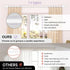 Wrap Around Curtain Rods - White Curtain Rods 28 to 60 Inch, 5/8 Inch Adjustable Blackout Curtain Rod, Aluminum Curtain