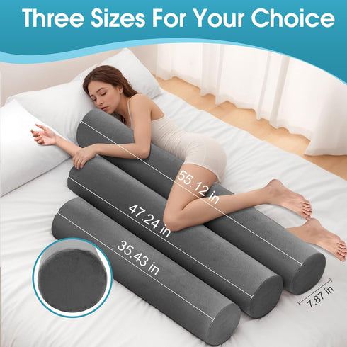 SereneCloud (35.43"*7.9") Memory Foam Body Pillow for Bed, Long & Big Full Body Pillows for Adults, Multifunctional