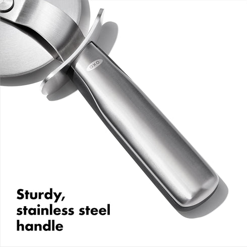 OXO Steel 4" Pizza Wheel, Durable Stainless Steel Kitchen Tool