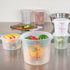 Met Lux 6 Quart Food Storage Container, Translucent Dishwashable Container with Red Volume Markers, Lids Sold Separately