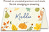 Koko Paper Co Thanksgiving Place Cards with Pumpkin and Autumn Foliage, Pack of 50 Tent Style Cards for Fall Events