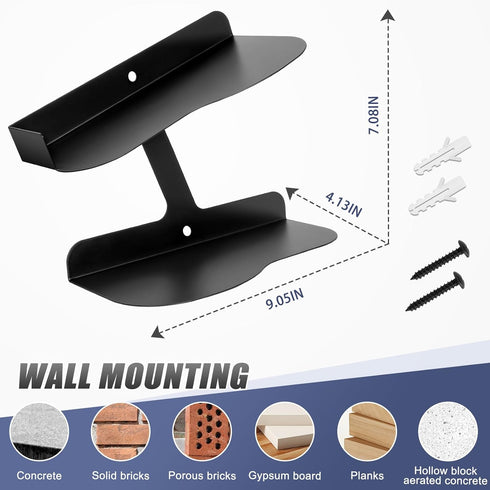 Floating Shoe Shelves - Sturdy Wall-Mount Sneaker Display Rack