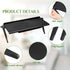 6 Router(11.8 4.5 inch) Hoteam Pieces TV Top Screen Shelf Adjustable Monitor Top Shelf Plastic TV Video Game Storage