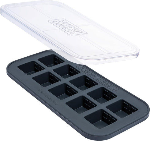Souper Cubes 2 Tbsp Silicone Freezer Tray With Lid, Easy Meal Prep Container for Soup & Food Storage