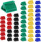 Litoexpe 50 Pcs Multi-Color Game Card Holder Stand, Acrylic Card Stand Plastic