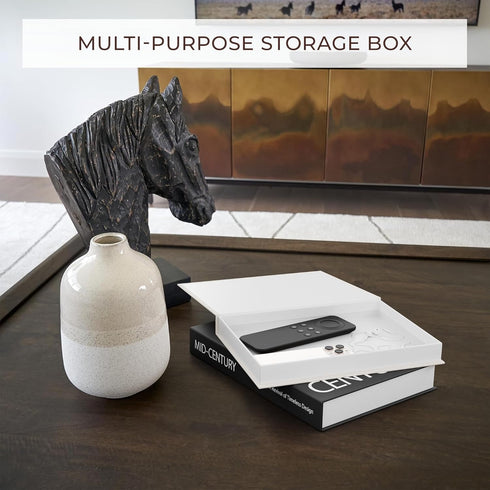 Set 2 Aesthetic Decorative Books - of Stylish Boxes Enhance Your Coffee Table, Bookshelf or Mantel Decor - Beautiful