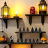 2.95" Set 3,Gothic Mini Reading Statue Bookshelf Figure of Grim Reaper Statue,Mystery Reading Figurines Sitting