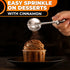304 Flour Shaker Duster Stainless Steel Flour Duster for Bread Baking with Spring Handle Cocoa, Cinnamon, Spices
