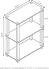 3-Tier Furinno TURN-S-TUBE Storage Shelves, Book Shelf, Corner Shelf, Toolless Open Shelves, for Organization