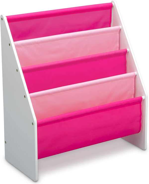 Delta Children Sling Rack Bookshelf for Kids - Easy-to-Reach Storage for Magazines