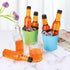 35 Pack 5 oz Woozy EkkoVla Clear Glass Hot Sauce Bottle with Black Caps and Orifice Reducers, Clear Bottles Empty Wine