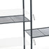 3-Tier UBSC33BK SONGMICS Storage Rack, Bathroom Shelf, Extendable Plant Stand with Adjustable Shelf, for Bathroom