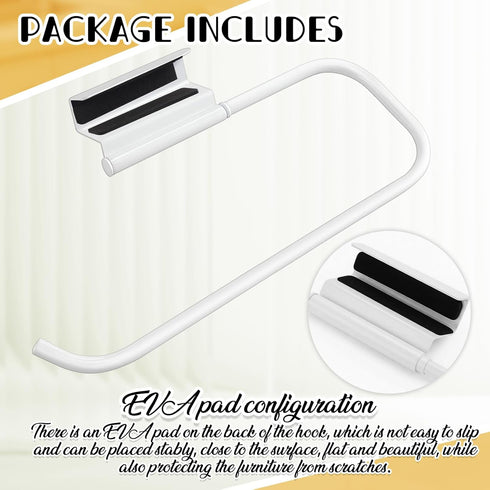 12.4 Inches Steel(White,1 Yaocom Cabinet Door Paper Towel Holder Camper Under Sink No Drilling Paper Towel Storage
